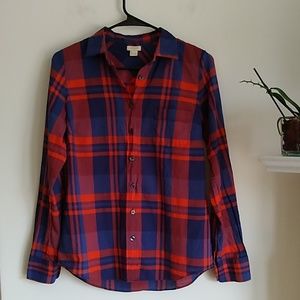 J. Crew Perfect Fit Classic Button Down Shirt S
